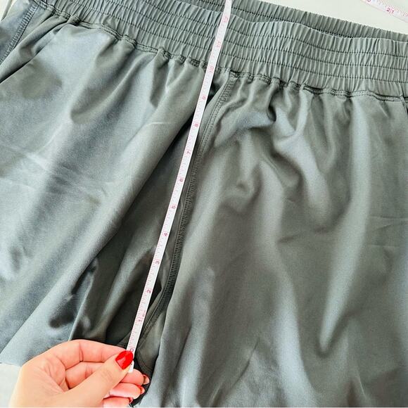 OLD NAVY Grey Olive Green High Rise Sweatpants Sweats Joggers Pants Pockets L - Picture 5 of 10